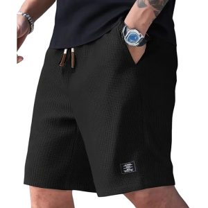 FABRIPPLE Men’s Slim Fit Knitted Short for Summer